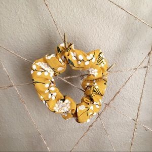 handmade fall hair scrunchies